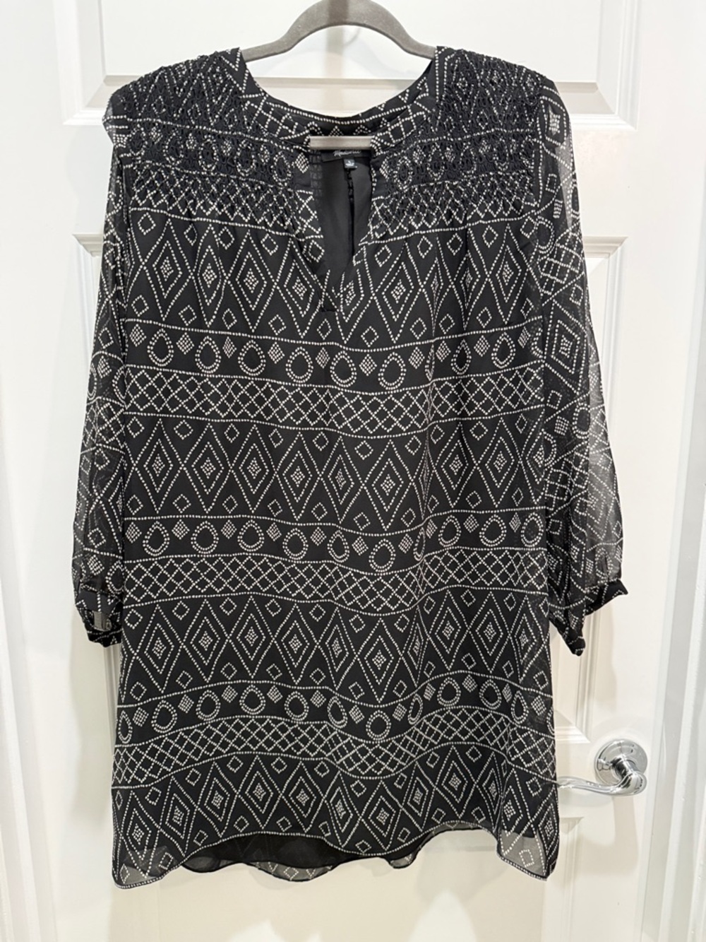 Madewell Black Polka Dot Blouse